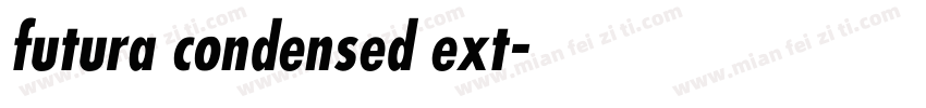 futura condensed ext字体转换